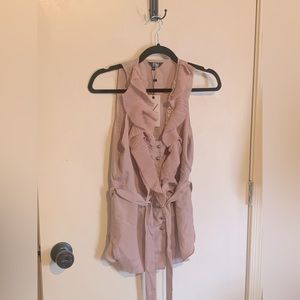 Brand new with tags! Dusty rose chiffon blouse.
